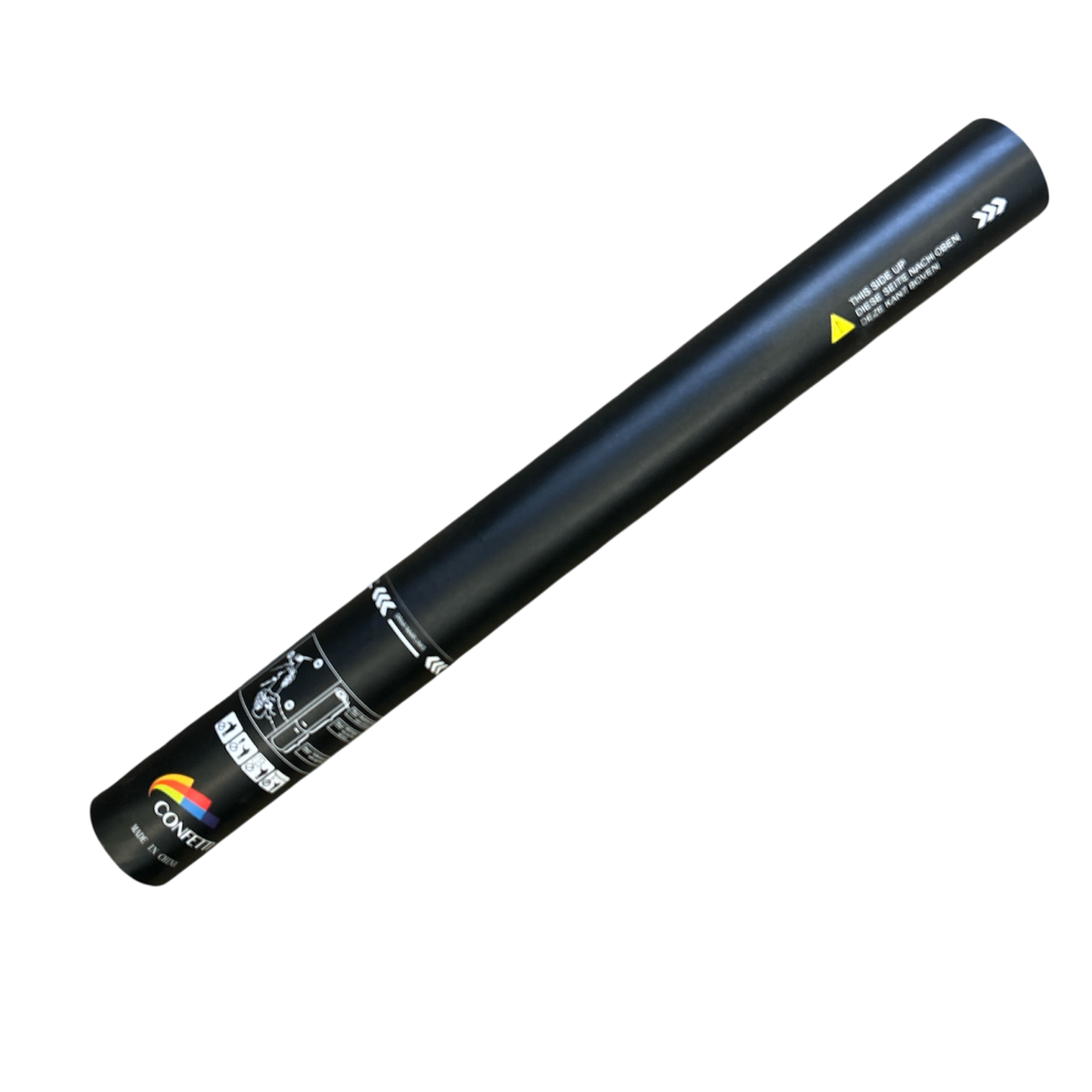 Hand Held Confetti Cannon - 50cm - Multi Colour Confetti / Flutter