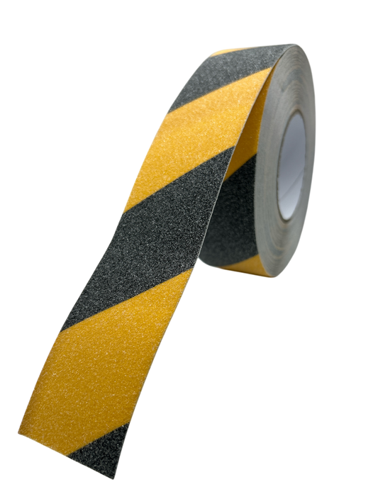 Anti Slip Tape - Yellow & Black Textured - 50mm X 20m