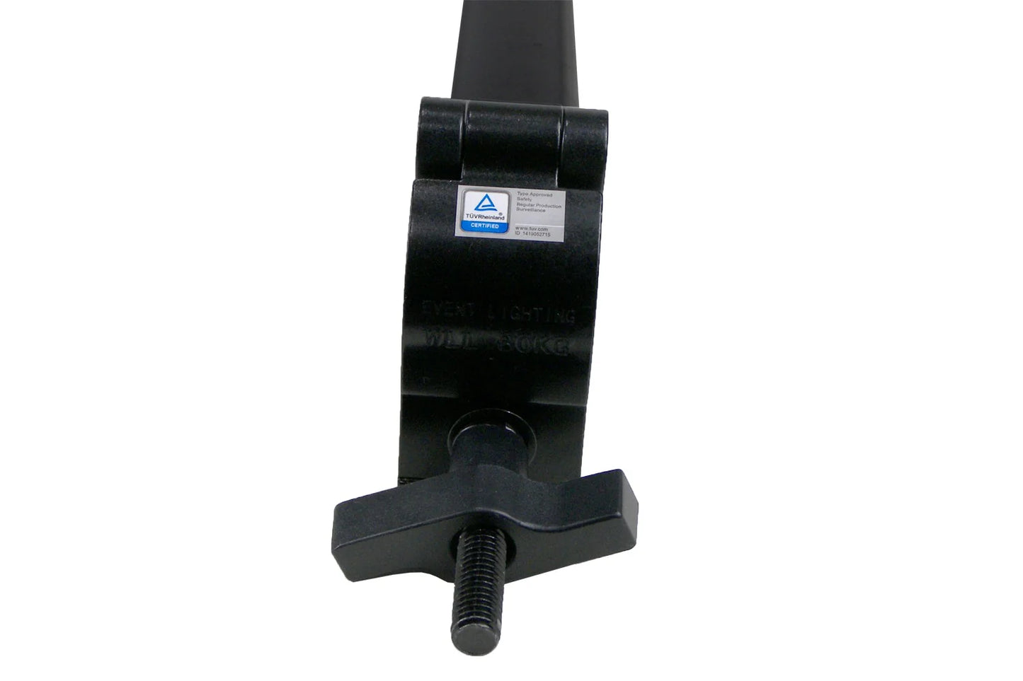 Event Lighting - BOOMARM105B - 0.5m Boom Arm Pole with Single Pipe Clamp (Black)
