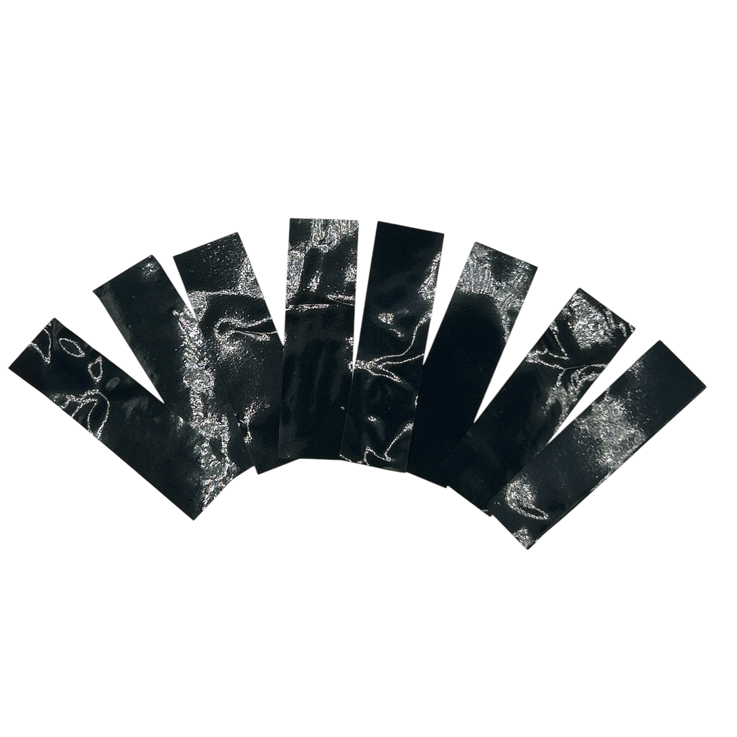 Mylar Flutter / Confetti - Flame Proof - 5cm x 1.5cm Rectangles - Black - 1kg Bag