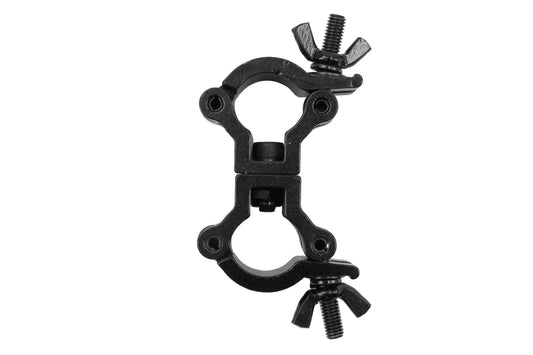 Event Lighting - CLAMPDP20B - Aluminium Double Swivel Pipe Clamp (Suits 19-23mm) - Black