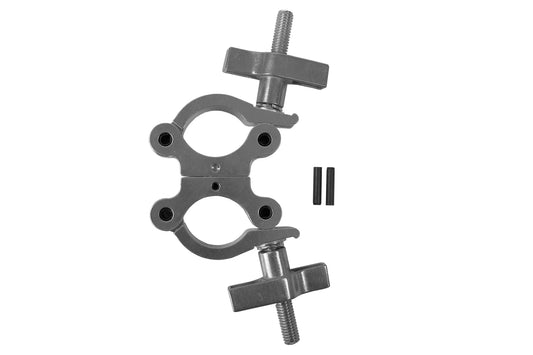 Event Lighting - CLAMPDP50S - Aluminium Double Swivel Pipe Clamp (Suits 38-51mm) - Silver