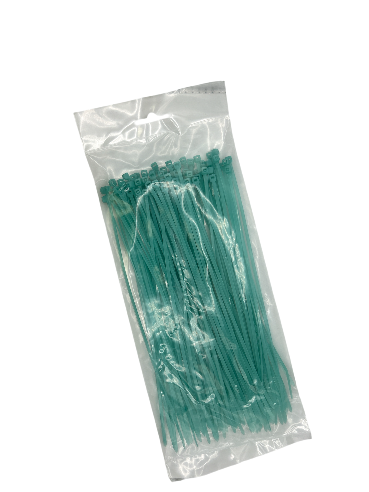 Cable Ties - Cyan - 2.5mm x 200mm Long - Pack of 100