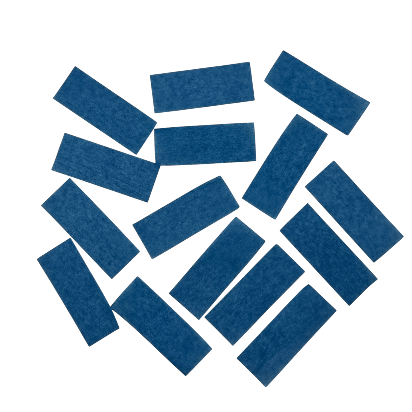Flutter Paper - Flame Proof & Colourfast - 5cm x 1.5cm Rectangles - Dark Blue - 1kg Bag
