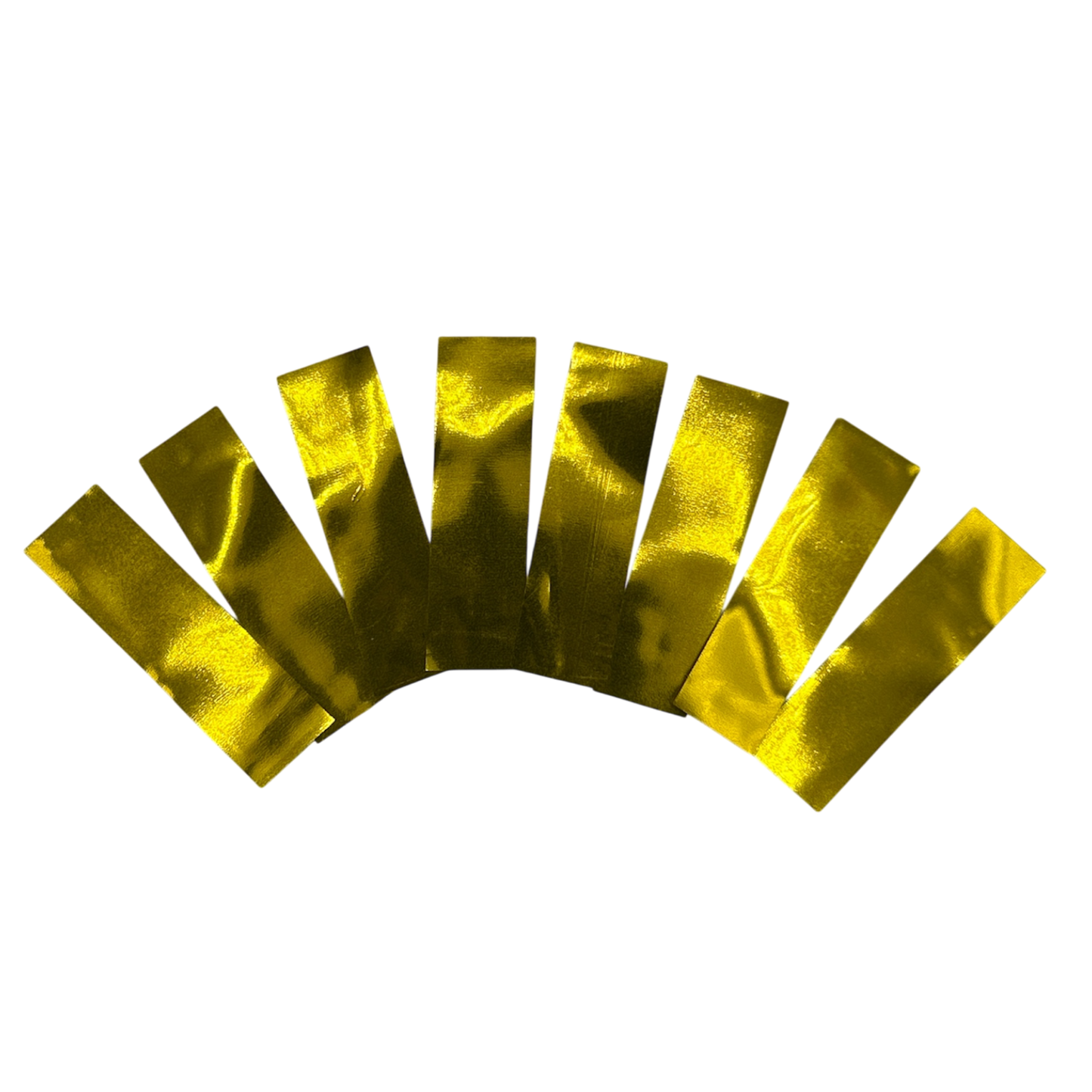 Mylar Flutter / Confetti - Flame Proof - 5cm x 1.5cm Rectangles - Gold - 1kg Bag