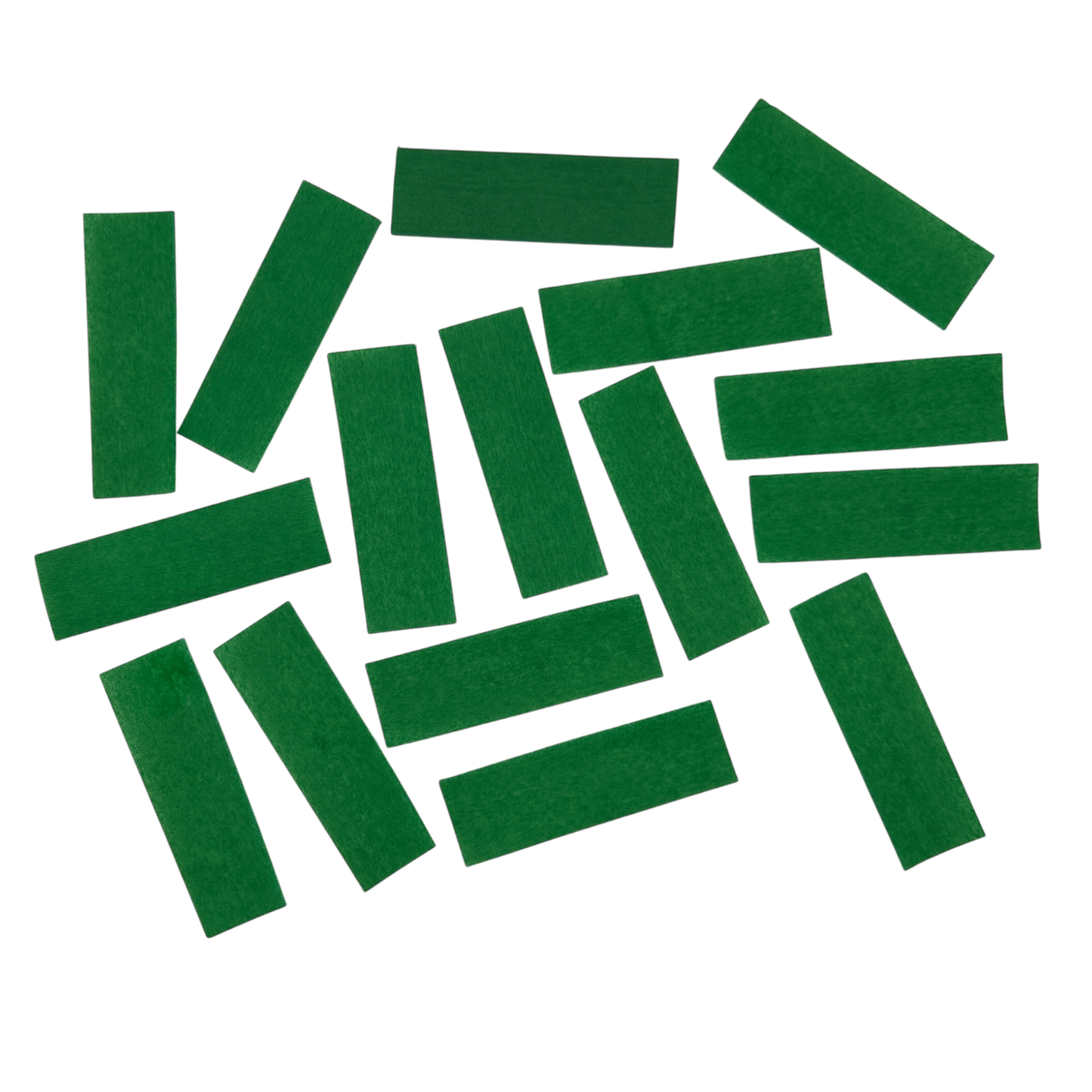 Flutter Paper - Flame Proof & Colourfast - 5cm x 1.5cm Rectangles - Green - 1kg Bag