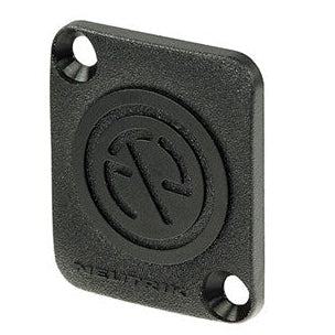 Neutrik - DBA-BL - D Shape Blank Plate - Black