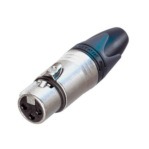 Neutrik - NC3FXX - Female 3 Pin XLR connector (silver body & silver contacts)