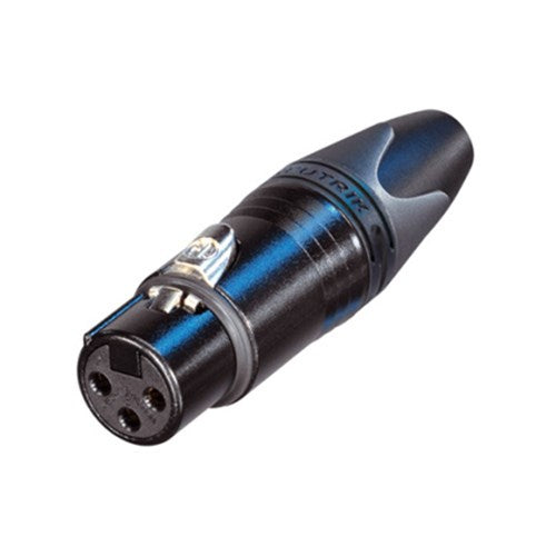 Neutrik - NC3FXXBAG - Female 3 Pin XLR connector (black body & silver contacts)