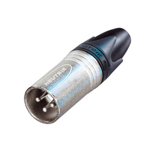 Neutrik - NC3MXX - Male 3 Pin XLR connector (chrome body & silver contacts)