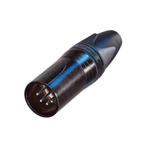 Neutrik - NC5MXXBAG - Male 5 Pin XLR connector (black body & silver contacts)
