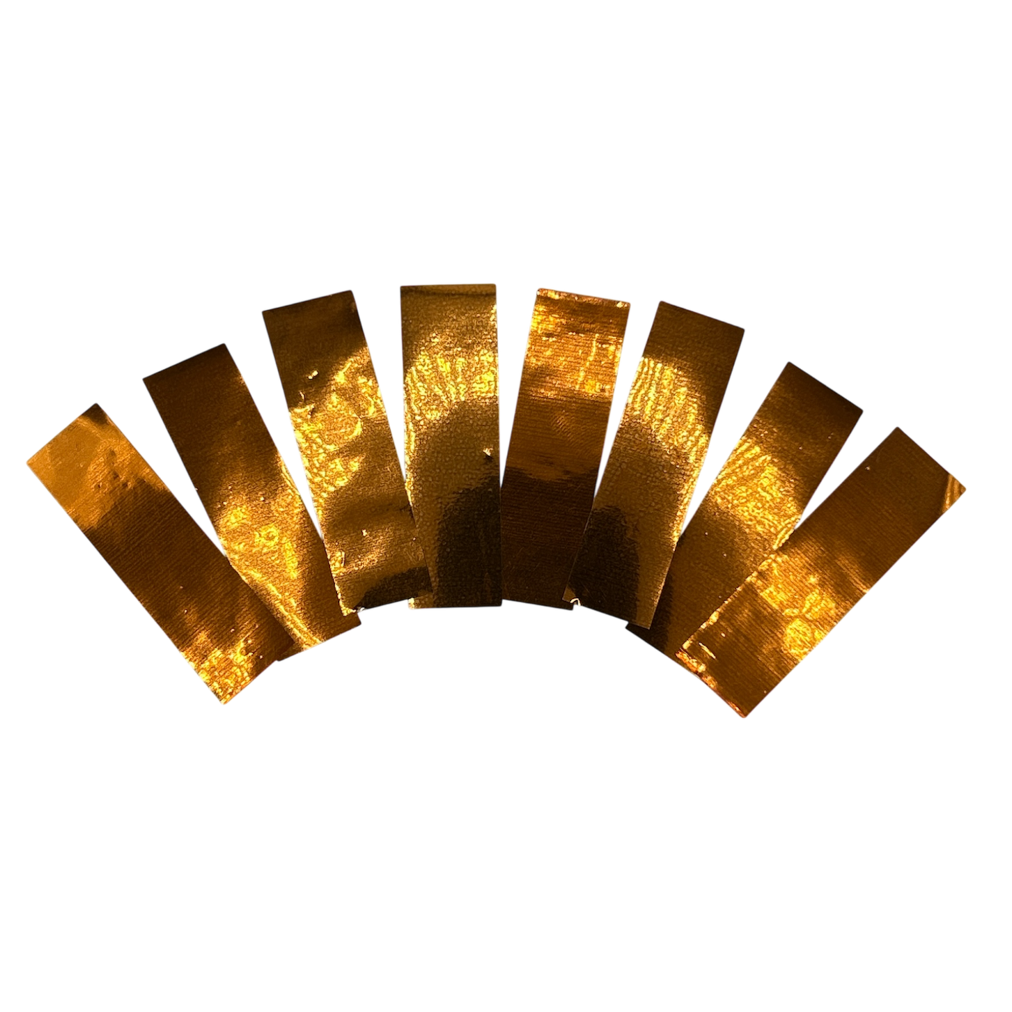 Mylar Flutter / Confetti - Flame Proof - 5cm x 1.5cm Rectangles - Orange - 1kg Bag