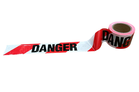 PE Barrier Tape - Danger - 75mm x 100m