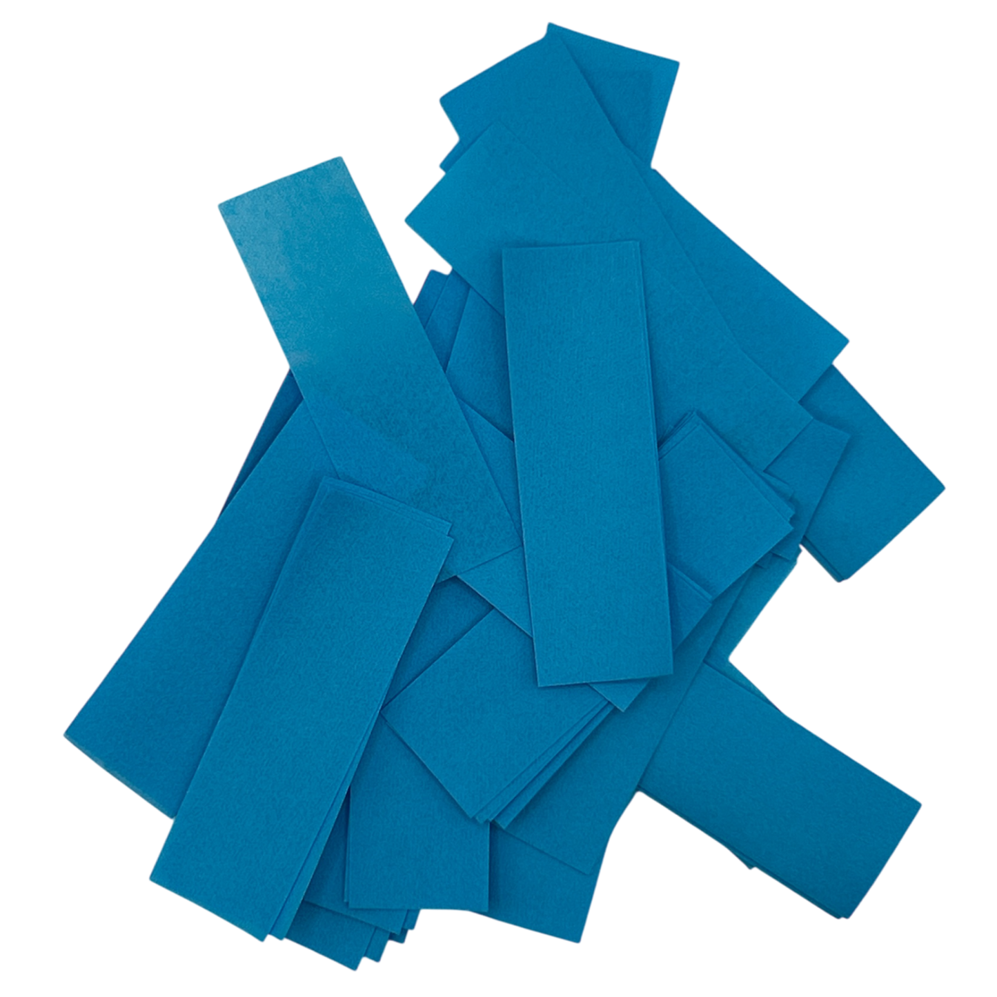 Flutter Paper - Flame Proof & Colourfast - 5cm x 1.5cm Rectangles - Light Blue - 1kg Bag