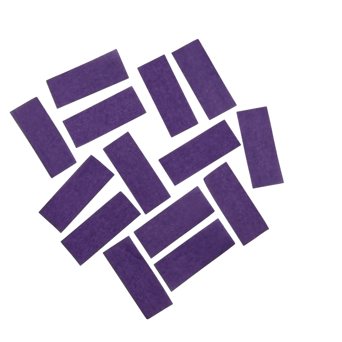 Flutter Paper - Flame Proof & Colourfast - 5cm x 1.5cm Rectangles - Purple - 1kg Bag