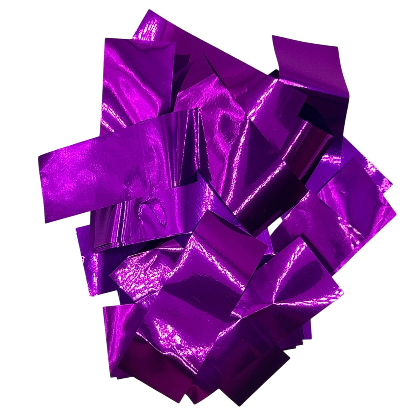 Mylar Flutter / Confetti - Flame Proof - 5cm x 1.5cm Rectangles - Purple - 1kg Bag