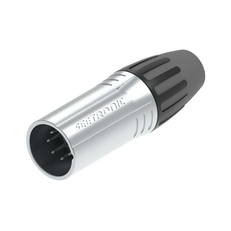 Seetronic - SCMM5 - Male 5 Pin XLR Connector (chrome body & silver contacts)