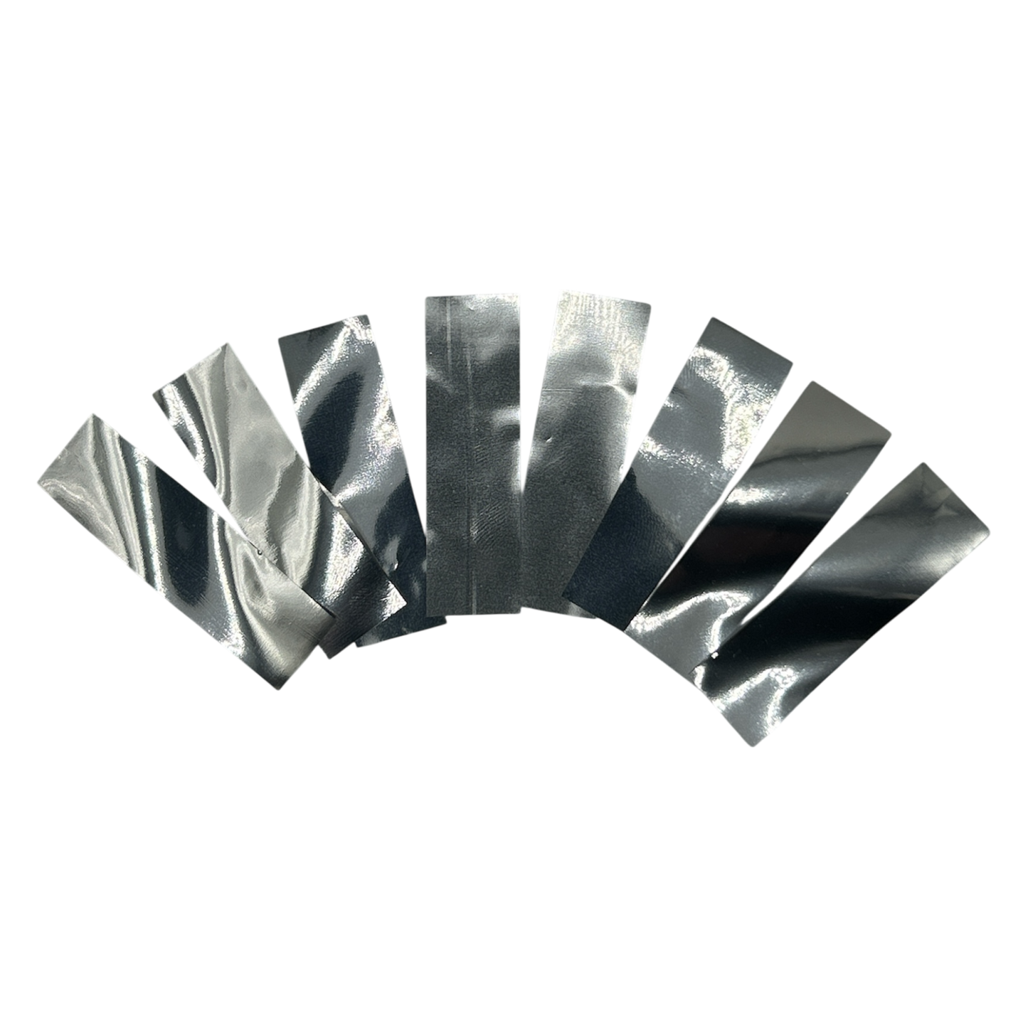 Mylar Flutter / Confetti - Flame Proof - 5cm x 1.5cm Rectangles - Silver - 1kg Bag