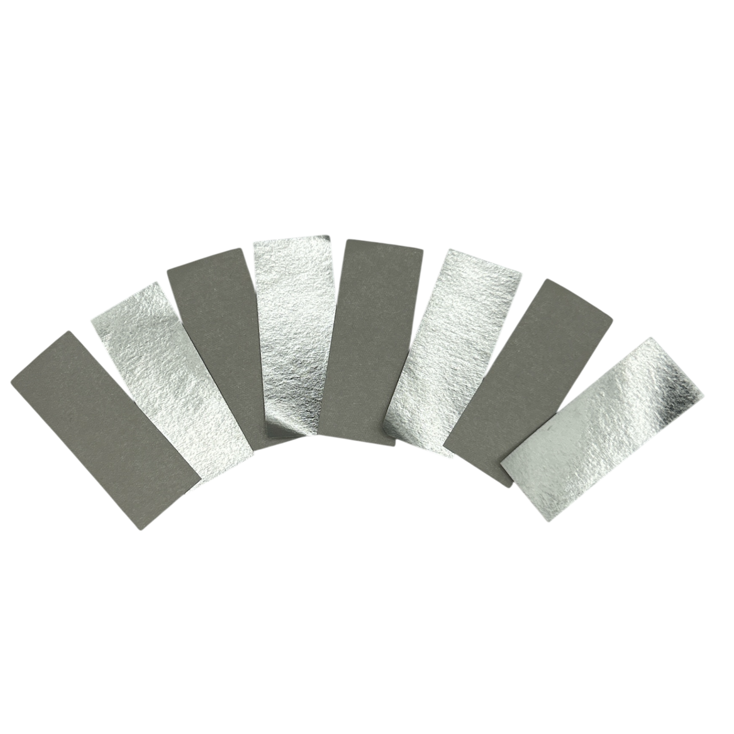 Ultra Shiny Flutter Paper - Flame Proof & Colourfast - 5cm x 2cm Rectangles - Silver & White - 1kg Bag