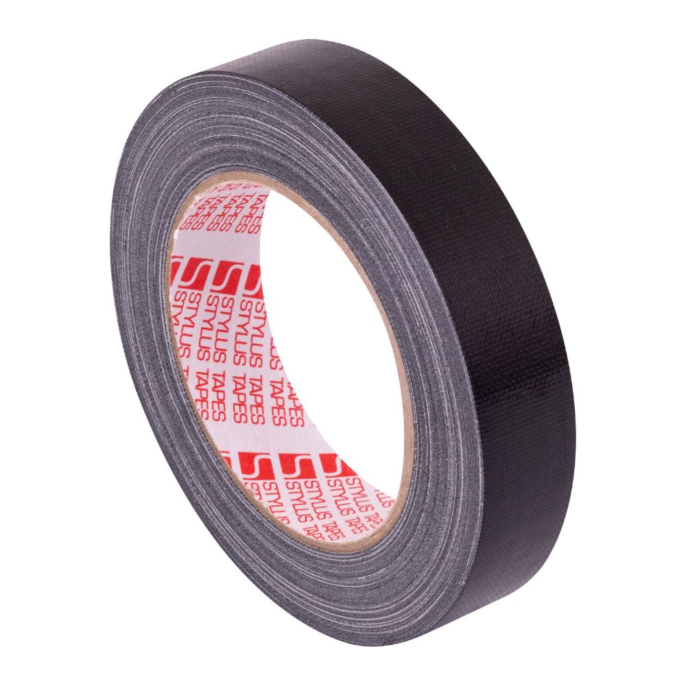 Stylus 352 Cloth Tape - Black - 24mm X 25m
