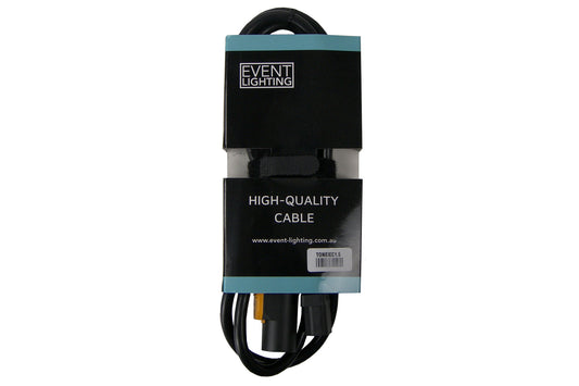 Event Lighting - TONEIEC1.5 - 1.5m Male TrueOne to Female IEC lead - 1.5mm2