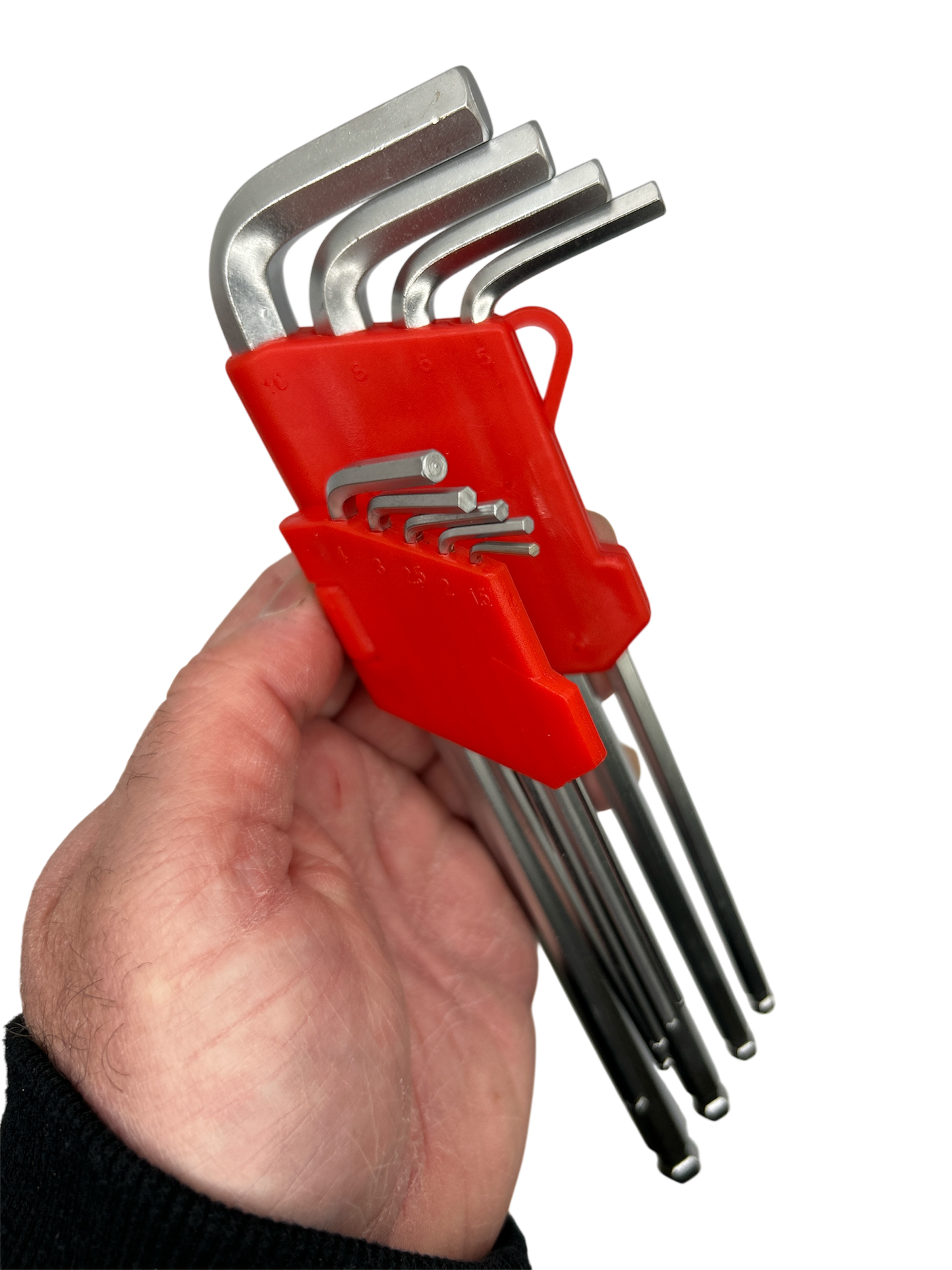 Large 9 Piece Metric Hex Key / Ball Point Set