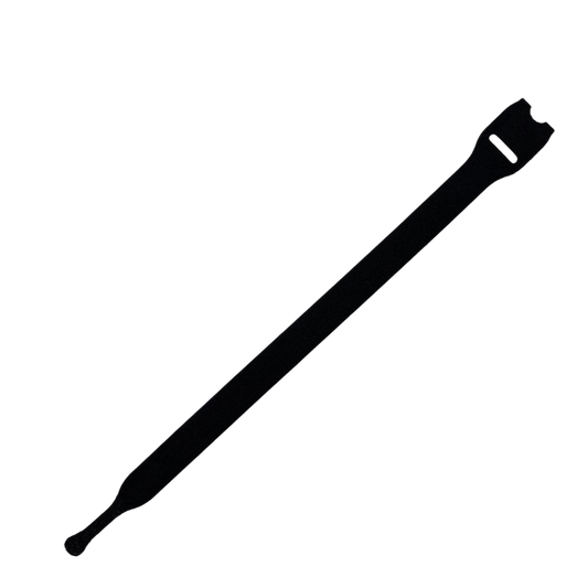 Velcro Tie - Black - 15mm x 300mm - Single Tie