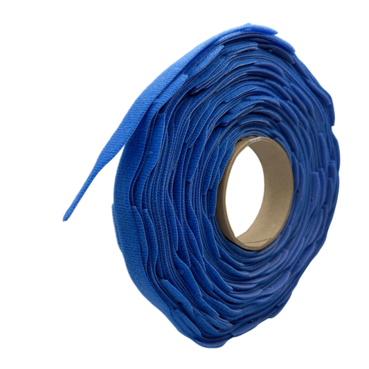 Velcro Tie - Blue - 15mm x 300mm - Roll of 100