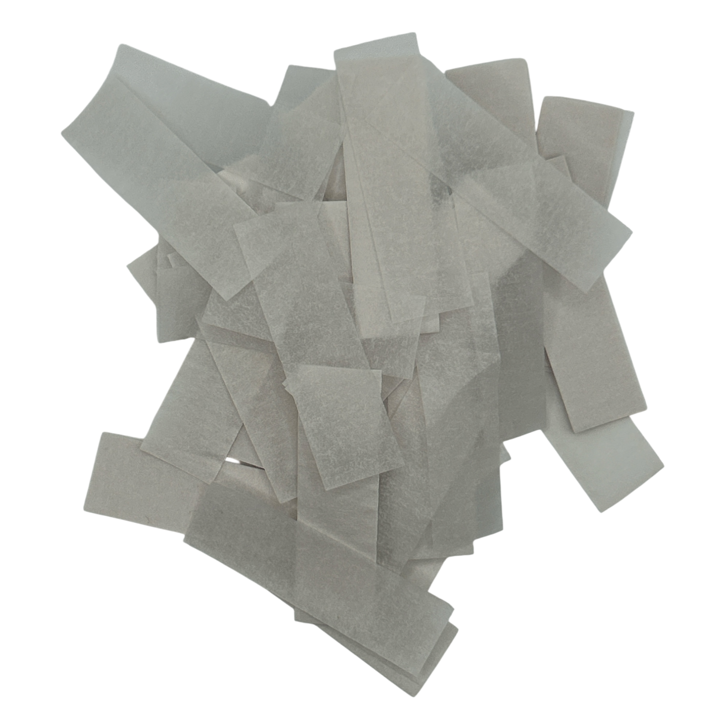 Flutter Paper - Flame Proof & Colourfast - 5cm x 1.5cm Rectangles - White - 1kg Bag
