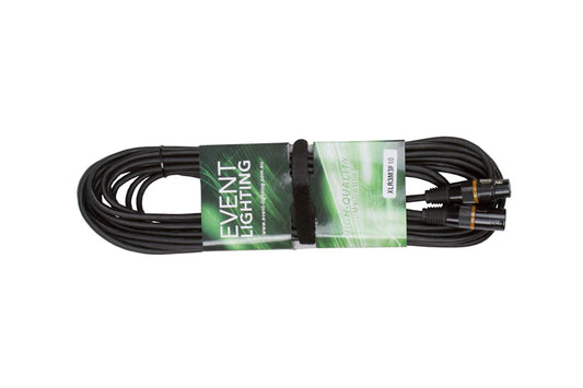 Event Lighting - XLR3M3F10 - Male 3 Pin XLR to Female 3 pin XLR cable - 10m Length