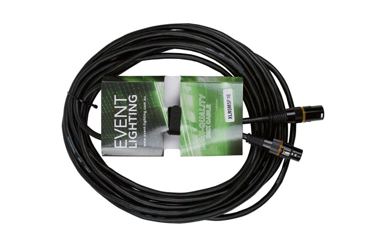Event Lighting - XLR5M5F10 - Male 5 Pin XLR to Female 5 pin DMX cable - 10m Length
