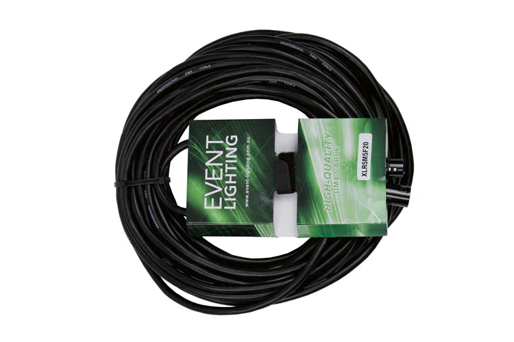 Event Lighting - XLR5M5F20 - Male 5 Pin XLR to Female 5 pin DMX cable - 20m Length