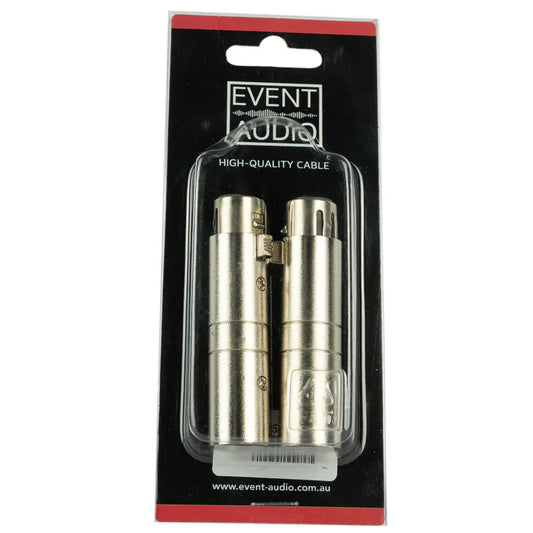 Event Lighting - XLR5MXLR3F - XLR 5 Pin Male to XLR 3 Pin Female Adaptors (pair)