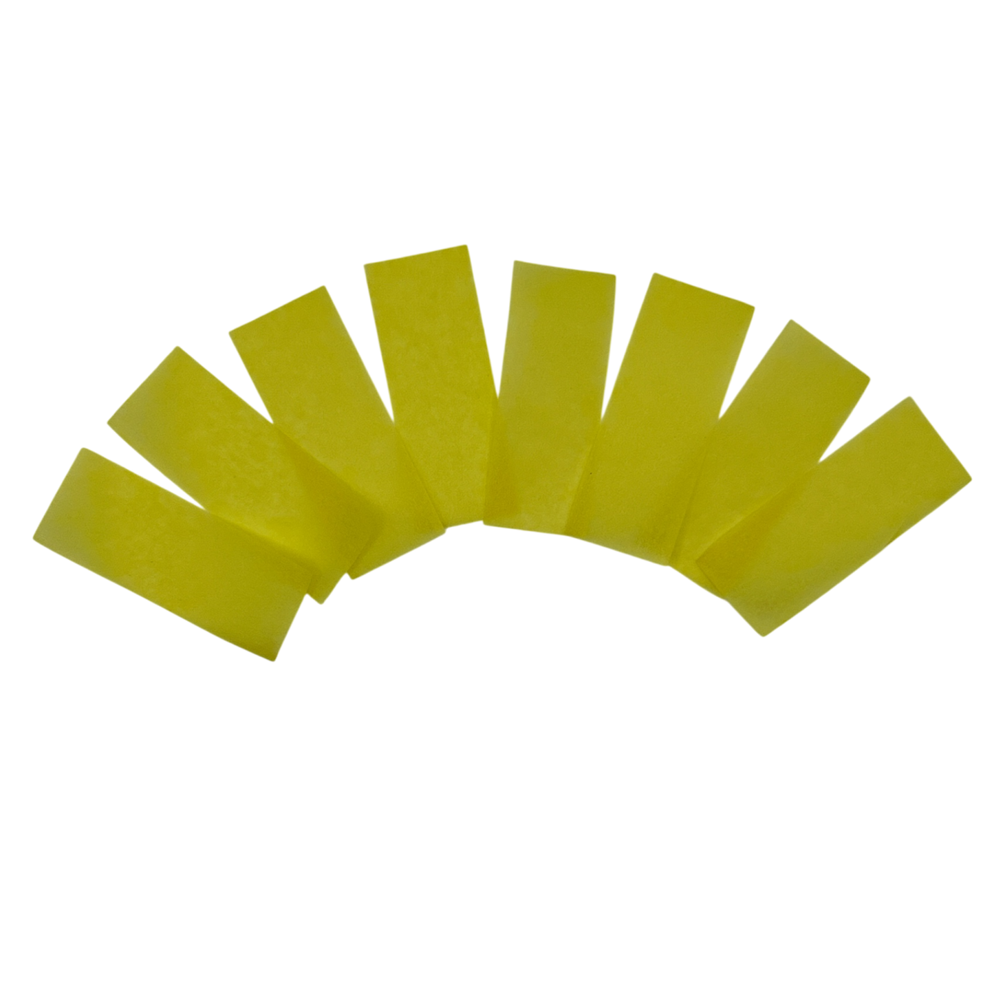 Flutter Paper - Flame Proof & Colourfast - 5cm x 1.5cm Rectangles - Yellow - 1kg Bag