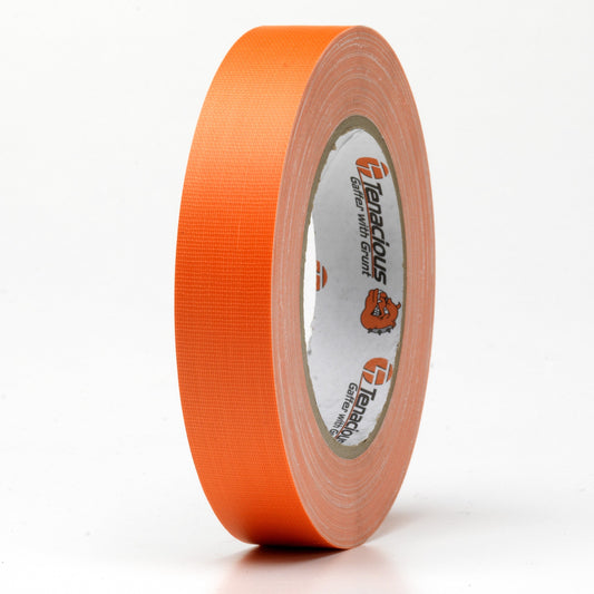 Tenacious FL166 Neon Gaffer - Cloth Matt - Orange - 24mm x 25m