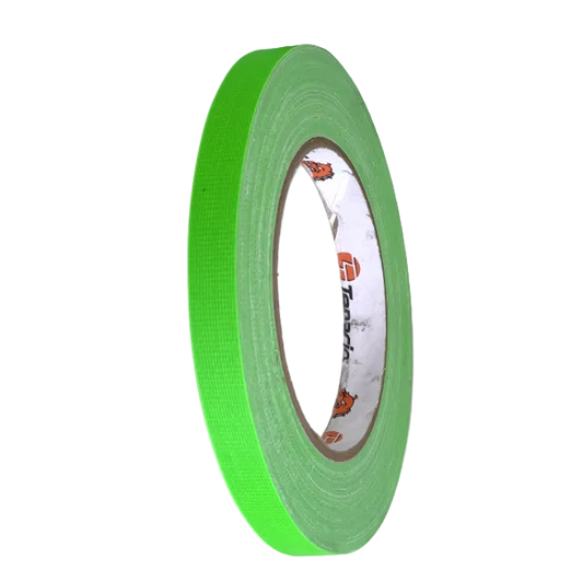 Tenacious FL166 Neon Gaffer - Cloth Matt - Green - 12mm x 25m