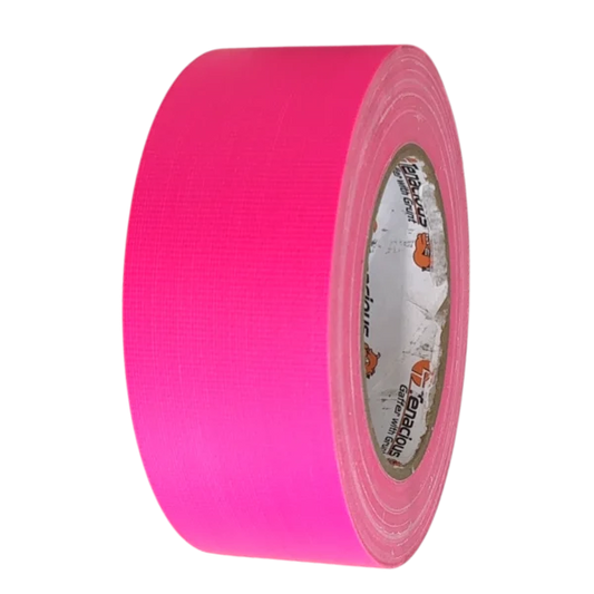 Tenacious FL166 Neon Gaffer - Cloth Matt - Pink - 24mm x 25m