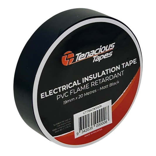 Tenacious GT7 Electrical Tape - Black - 19mm x 20m