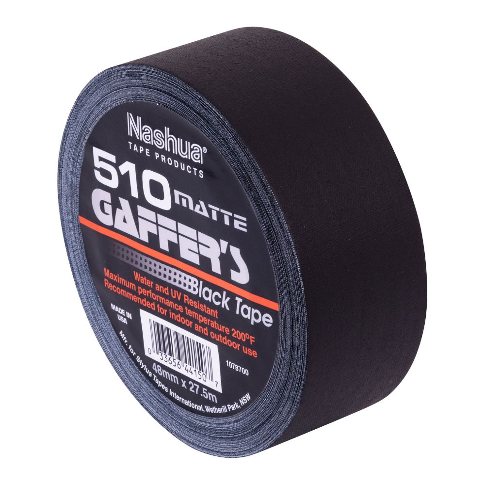 Nashua 510 Gaffer Matte - Black - 50mm X 27.5m
