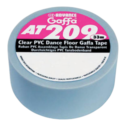 Tenacious RAT209 Dance Floor Tape - Clear / Translucent - 50mm x 33m